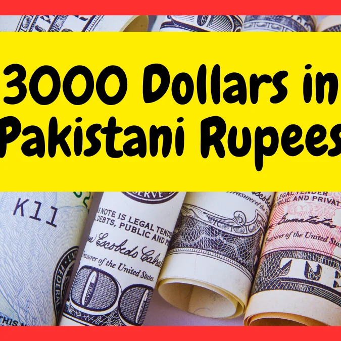 3000 dollars in rupees